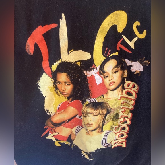 T.L.C (No Scrubs) black graphic t-shirt - Picture 2 of 2